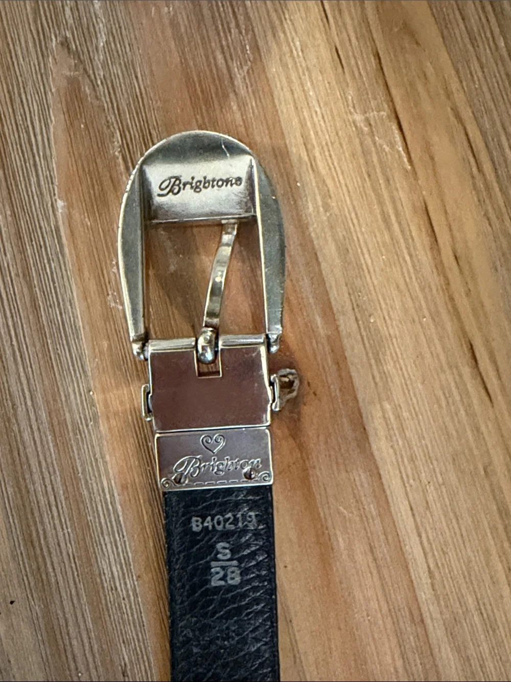 Vintage Brighton Y2K Southwestern Reversible Black/Brown & Silver Belt